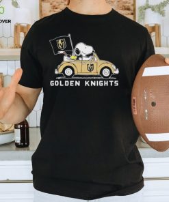 Peanuts Snoopy And Woodstock Vegas Golden Knights On Car Shirt