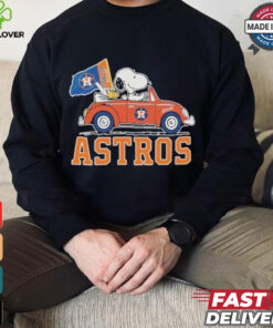 Peanuts Snoopy And Woodstock X Houston Astros October Driving Car Shirt