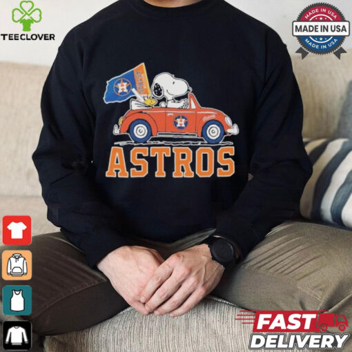 Peanuts Snoopy And Woodstock X Houston Astros October Driving Car Shirt