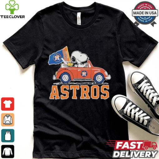 Peanuts Snoopy And Woodstock X Houston Astros October Driving Car Shirt