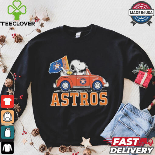 Peanuts Snoopy And Woodstock X Houston Astros October Driving Car Shirt