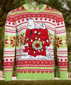 Peanuts Snoopy Dog House Ugly Christmas Sweater