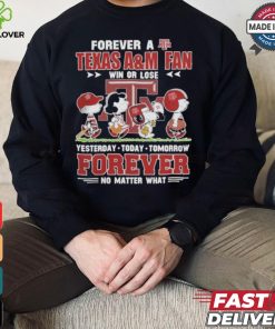 Peanuts Snoopy Forever A Texas A&M Aggies Fan Forever No Matter What 12th T Shirt