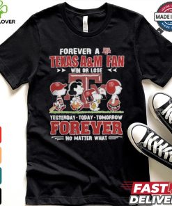 Peanuts Snoopy Forever A Texas A&M Aggies Fan Forever No Matter What 12th T Shirt
