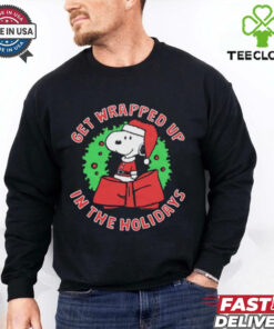 Peanuts Snoopy Get Wrapped Up In The Holidays Christmas 2024 t shirt