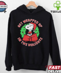 Peanuts Snoopy Get Wrapped Up In The Holidays Christmas 2024 t hoodie, sweater, longsleeve, shirt v-neck, t-shirt