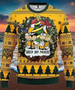 Peanuts Snoopy Green Bay Packers Ugly Christmas Sweater