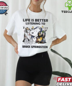 Peanuts Snoopy Life Is Better Listening To Bruce Springsteen Shirt 1 Peanuts Snoopy Life Is Better Listening To Bruce Springsteen Shirt