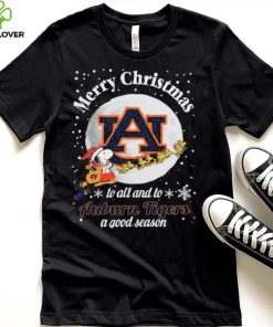 Peanuts Snoopy Merry Christmas To All And To All A Auburn Tigers A Good Season Shirt