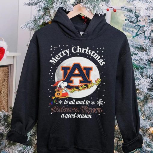 Peanuts Snoopy Merry Christmas To All And To All A Auburn Tigers A Good Season Shirt