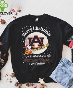 Peanuts Snoopy Merry Christmas To All And To All A Auburn Tigers A Good Season Shirt