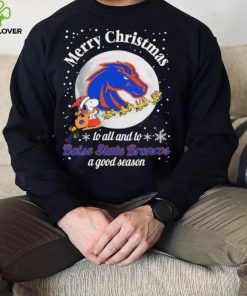 Peanuts Snoopy Merry Christmas To All And To All A Boise State Broncos A Good Season Shirt