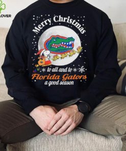 Peanuts Snoopy Merry Christmas To All And To All A Florida Gators A Good Season Shirt