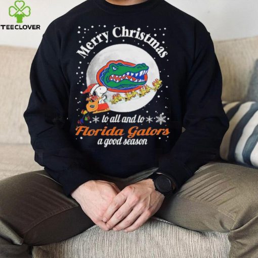 Peanuts Snoopy Merry Christmas To All And To All A Florida Gators A Good Season Shirt