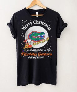 Peanuts Snoopy Merry Christmas To All And To All A Florida Gators A Good Season Shirt