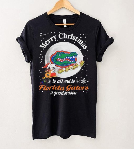 Peanuts Snoopy Merry Christmas To All And To All A Florida Gators A Good Season Shirt