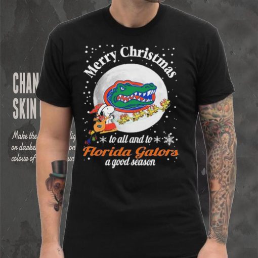 Peanuts Snoopy Merry Christmas To All And To All A Florida Gators A Good Season Shirt