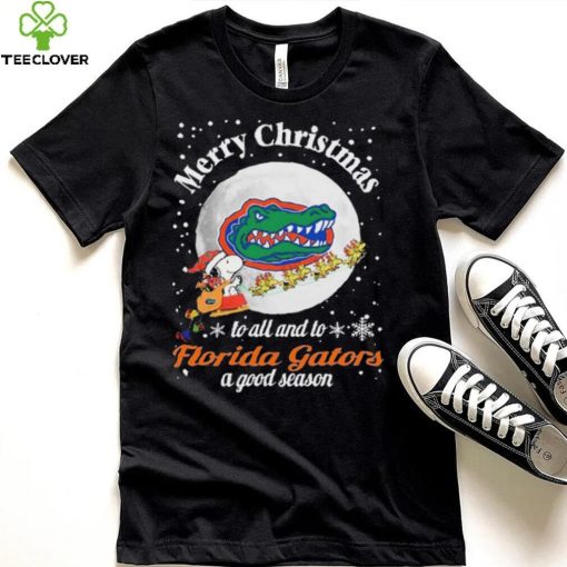 Peanuts Snoopy Merry Christmas To All And To All A Florida Gators A Good Season Shirt