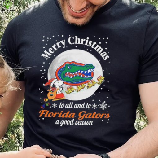 Peanuts Snoopy Merry Christmas To All And To All A Florida Gators A Good Season Shirt