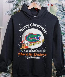 Peanuts Snoopy Merry Christmas To All And To All A Florida Gators A Good Season Shirt