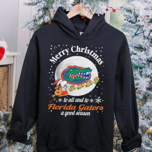 Peanuts Snoopy Merry Christmas To All And To All A Florida Gators A Good Season Shirt