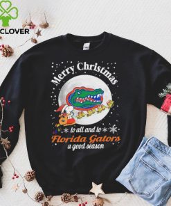 Peanuts Snoopy Merry Christmas To All And To All A Florida Gators A Good Season Shirt