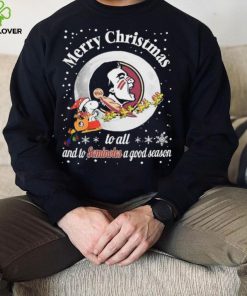 Peanuts Snoopy Merry Christmas To All And To All A Florida State Seminoles A Good Season Shirt