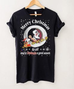 Peanuts Snoopy Merry Christmas To All And To All A Florida State Seminoles A Good Season Shirt