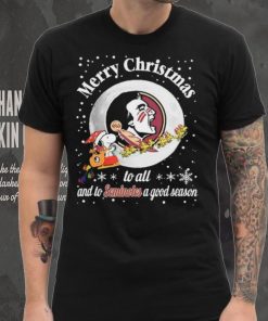 Peanuts Snoopy Merry Christmas To All And To All A Florida State Seminoles A Good Season Shirt