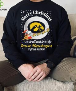 Peanuts Snoopy Merry Christmas To All And To All A Iowa Hawkeyes A Good Season Shirt