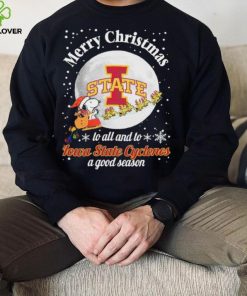 Peanuts Snoopy Merry Christmas To All And To All A Iowa State Cyclones A Good Season Shirt