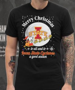 Peanuts Snoopy Merry Christmas To All And To All A Iowa State Cyclones A Good Season Shirt