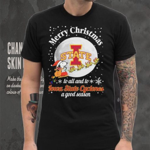 Peanuts Snoopy Merry Christmas To All And To All A Iowa State Cyclones A Good Season Shirt