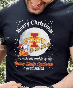 Peanuts Snoopy Merry Christmas To All And To All A Iowa State Cyclones A Good Season Shirt