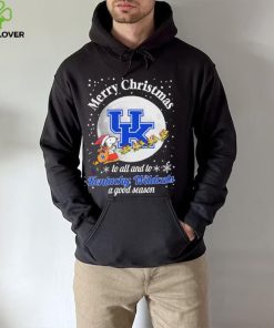 Peanuts Snoopy Merry Christmas To All And To All A Kentucky Wildcats A Good Season Shirt