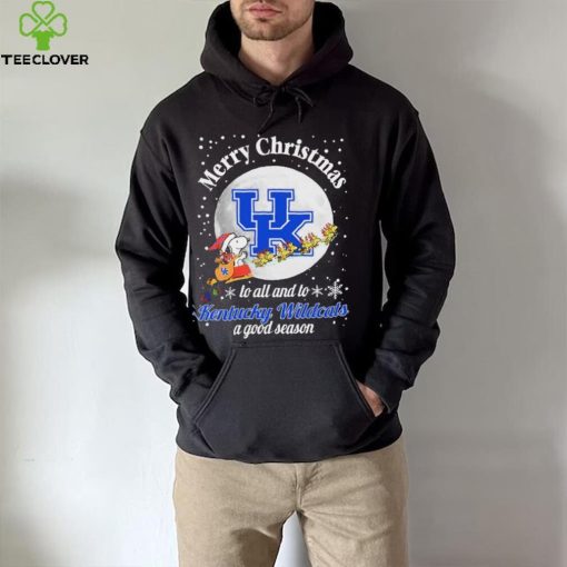 Peanuts Snoopy Merry Christmas To All And To All A Kentucky Wildcats A Good Season Shirt