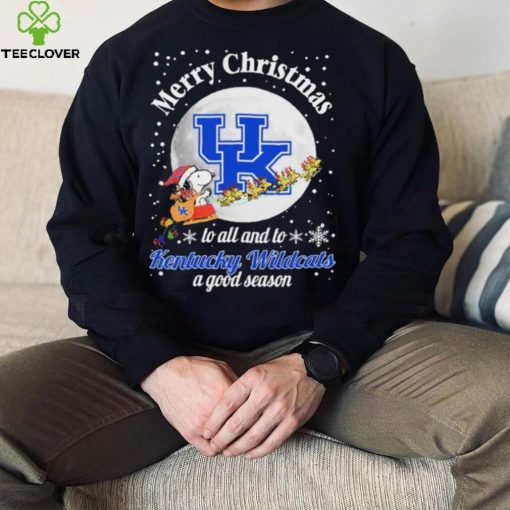 Peanuts Snoopy Merry Christmas To All And To All A Kentucky Wildcats A Good Season Shirt