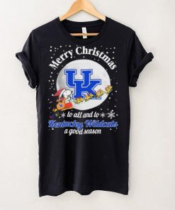 Peanuts Snoopy Merry Christmas To All And To All A Kentucky Wildcats A Good Season Shirt