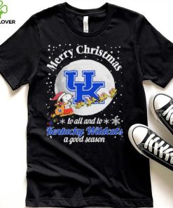 Peanuts Snoopy Merry Christmas To All And To All A Kentucky Wildcats A Good Season Shirt