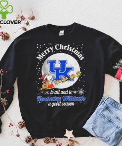 Peanuts Snoopy Merry Christmas To All And To All A Kentucky Wildcats A Good Season Shirt