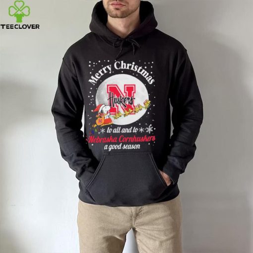 Peanuts Snoopy Merry Christmas To All And To All A Nebraska Cornhuskers A Good Season Shirt