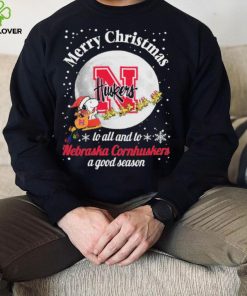 Peanuts Snoopy Merry Christmas To All And To All A Nebraska Cornhuskers A Good Season Shirt