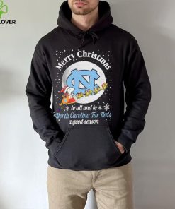 Peanuts Snoopy Merry Christmas To All And To All A North Carolina Tar Heels A Good Season Shirt