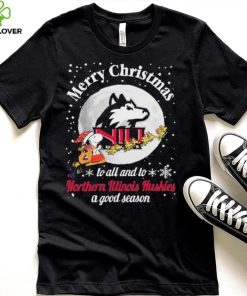 Peanuts Snoopy Merry Christmas To All And To All A Northern Illinois Huskies A Good Season Shirt