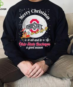 Peanuts Snoopy Merry Christmas To All And To All A Ohio State Buckeyes A Good Season Shirt