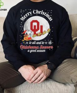 Peanuts Snoopy Merry Christmas To All And To All A Oklahoma Sooners A Good Season Shirt