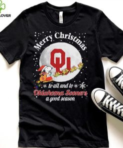 Peanuts Snoopy Merry Christmas To All And To All A Oklahoma Sooners A Good Season Shirt