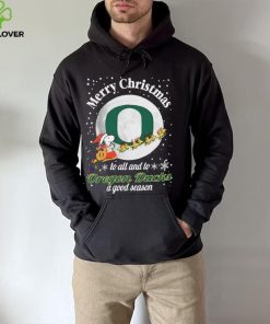 Peanuts Snoopy Merry Christmas To All And To All A Oregon Ducks A Good Season Shirt