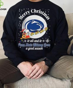 Peanuts Snoopy Merry Christmas To All And To All A Penn State Nittany Lions A Good Season Shirt