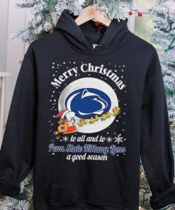 Peanuts Snoopy Merry Christmas To All And To All A Penn State Nittany Lions A Good Season Shirt